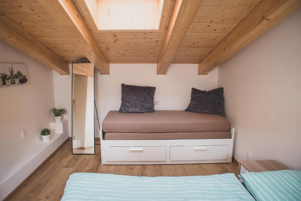 Postel nebo postele na pokoji v ubytování Apartmán Lipno nad Vltavou