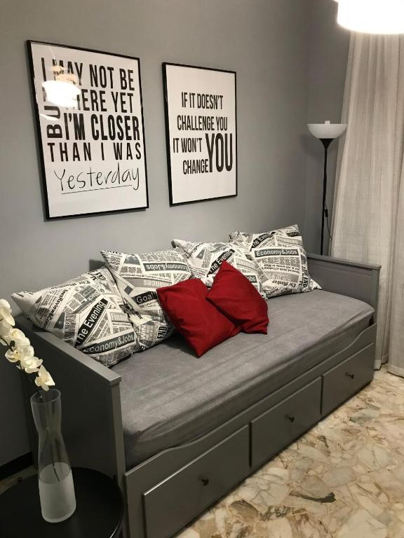 A bed or beds in a room at INES'S HOME
