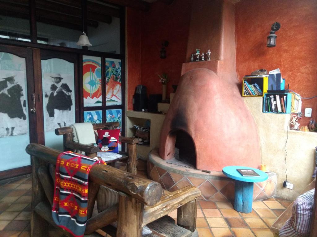 Posezení v ubytování Aylluwasi Guesthouse