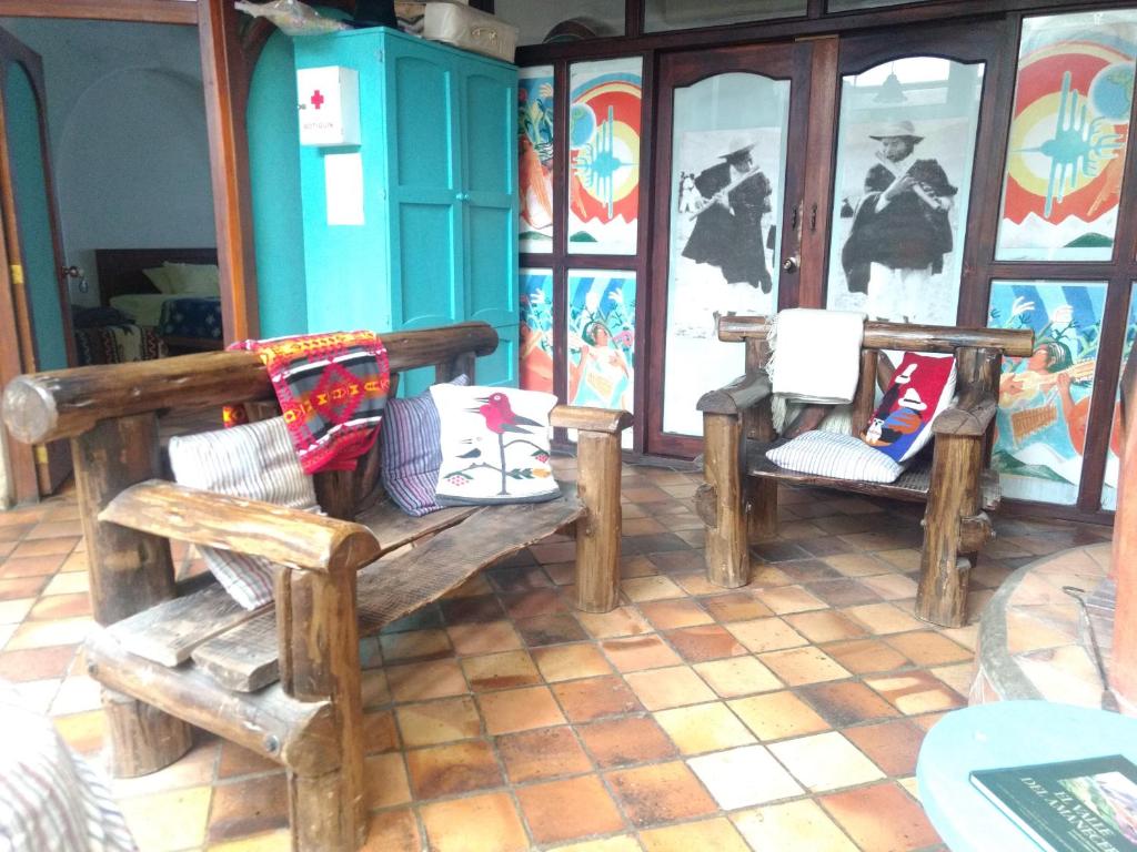 Posezení v ubytování Aylluwasi Guesthouse