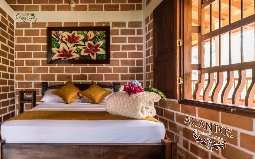 Acantos Hotel Campestre - 带私人浴室的双人间