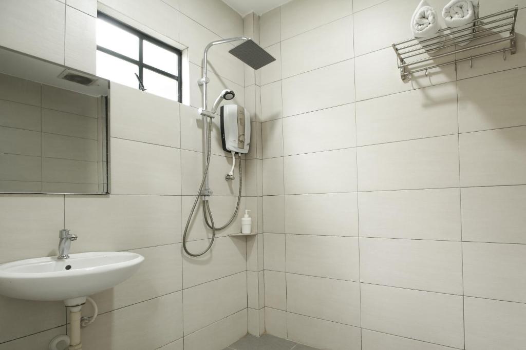 Koupelna v ubytování M S Hotel, Tengku Kelana KTM Klang