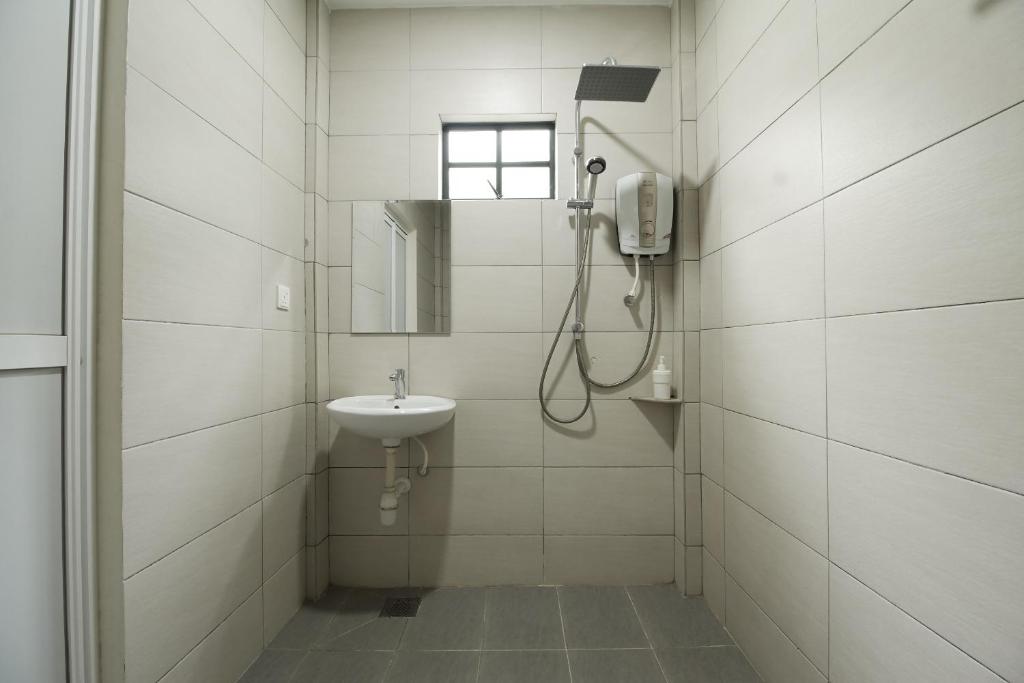 Koupelna v ubytování M S Hotel, Tengku Kelana KTM Klang