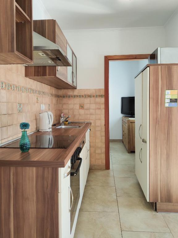 Kuchyň nebo kuchyňský kout v ubytování Apartments Povh