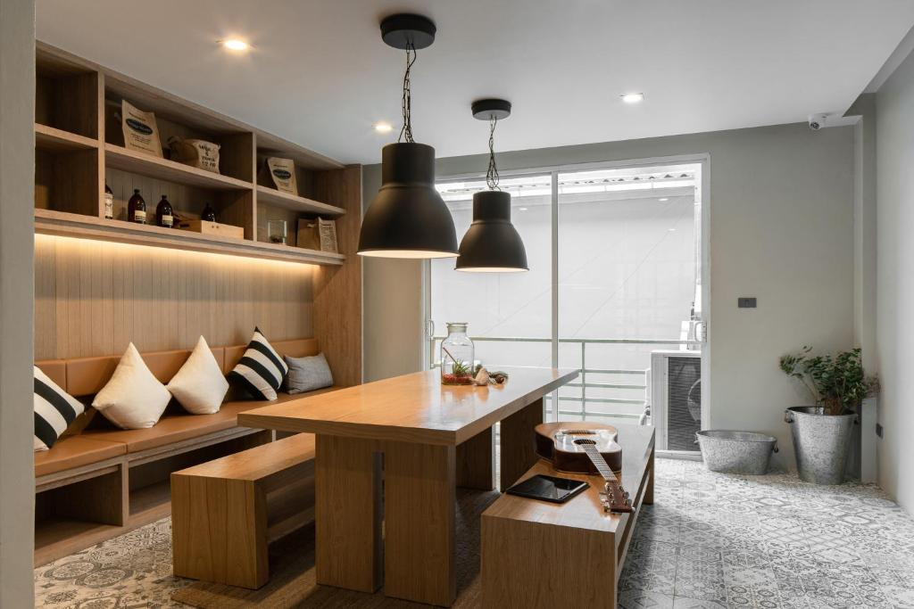 Istumisnurk majutusasutuses Sugar Ohana Poshtel