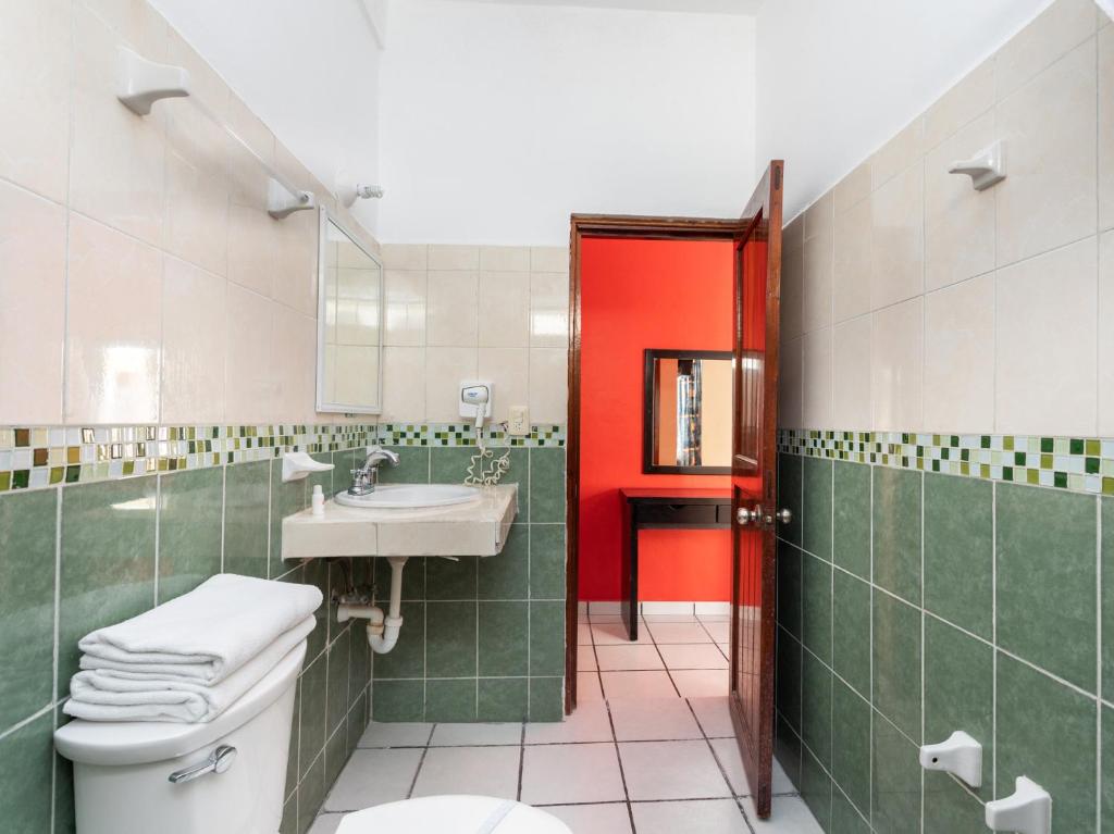 Koupelna v ubytování Hotel Costa Azul