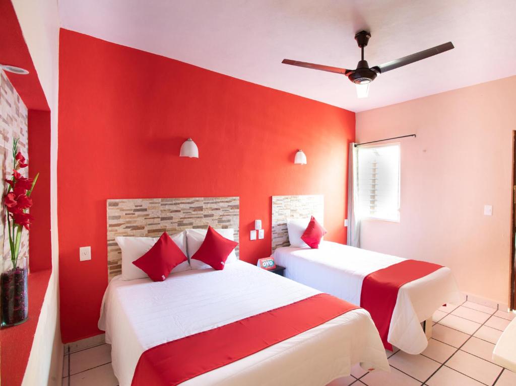 Postel nebo postele na pokoji v ubytování Hotel Costa Azul
