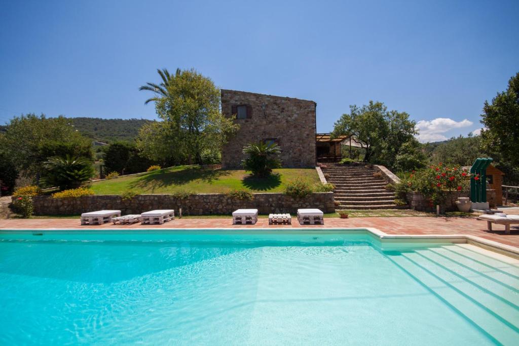 una piscina frente a una casa en Relax at the Swimming Pool by Wonderful Italy, en Cefalú
