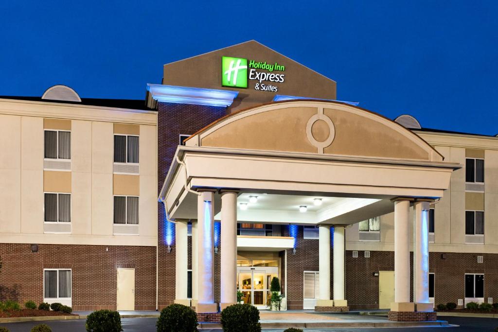 a hospital building with a sign on top of it at Holiday Inn Express Hotel & Suites Athens, an IHG Hotel in Athens