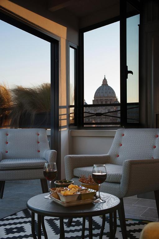 Un lugar para sentarse en Trianon Borgo Pio Aparthotel