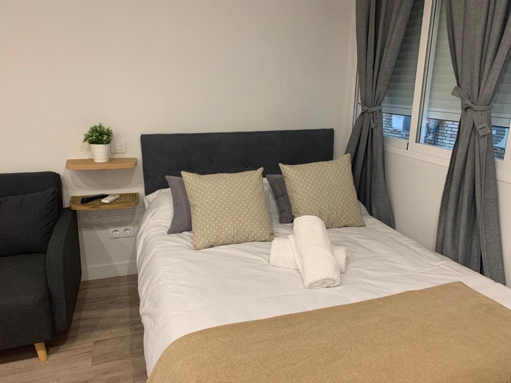 Llit o llits en una habitació de Lagasca Charming Apartment