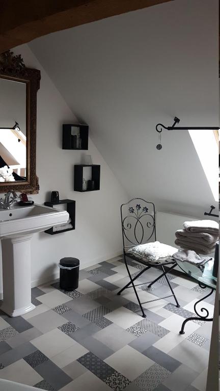 Posezení v ubytování Gîte La feuille d'Acanthe