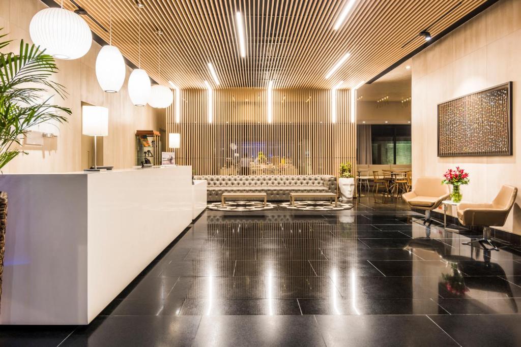 Posezení v ubytování Holiday Inn Express & Suites Bogota Zona Financiera by IHG