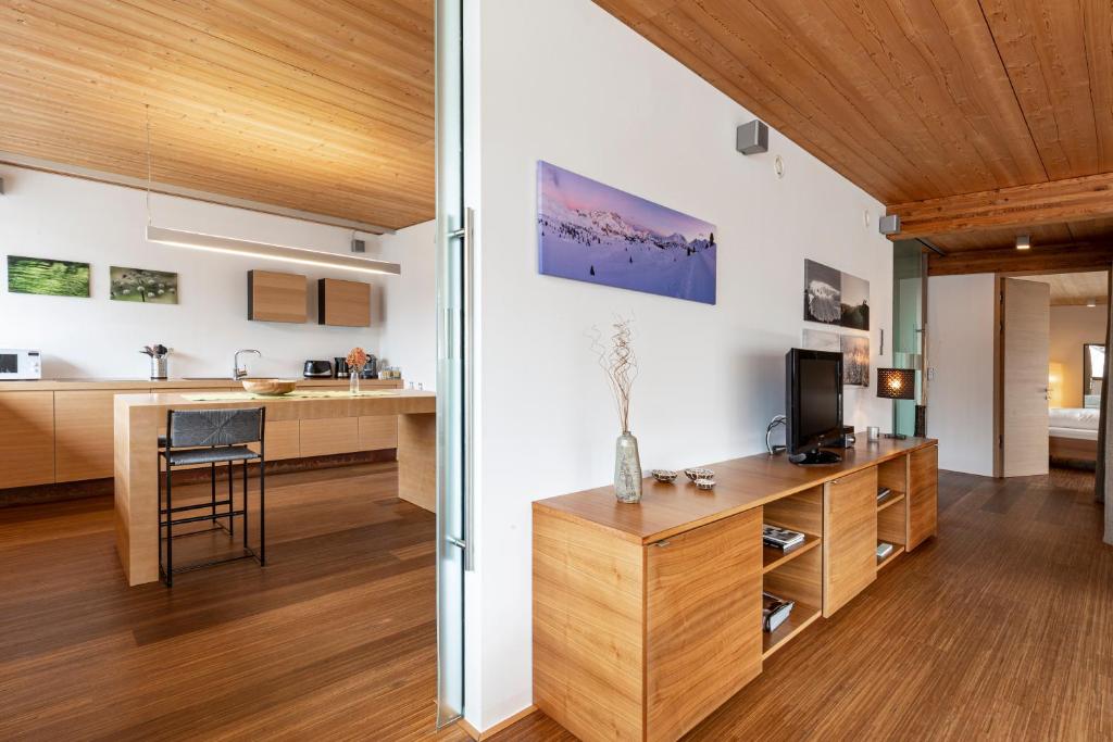 Kuchyňa alebo kuchynka v ubytovaní Kronplatz LOFT Bruneck