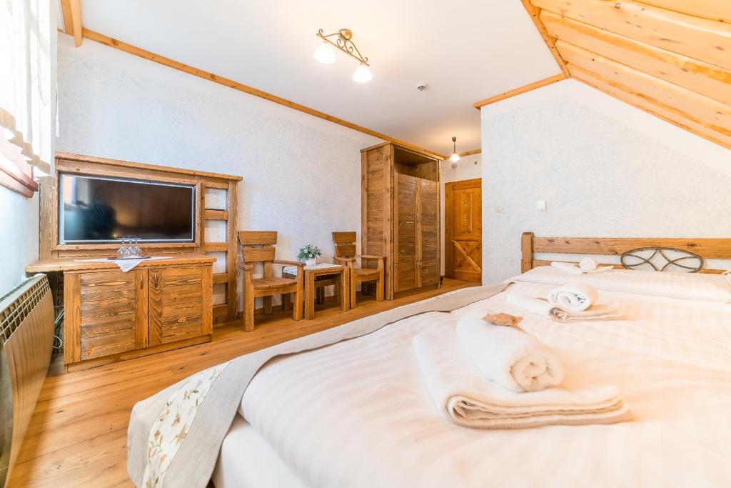 Letto o letti in una camera di Salaš Syrex