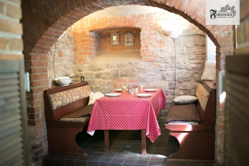 Posezení v ubytování Forsthaus Leiner Berg