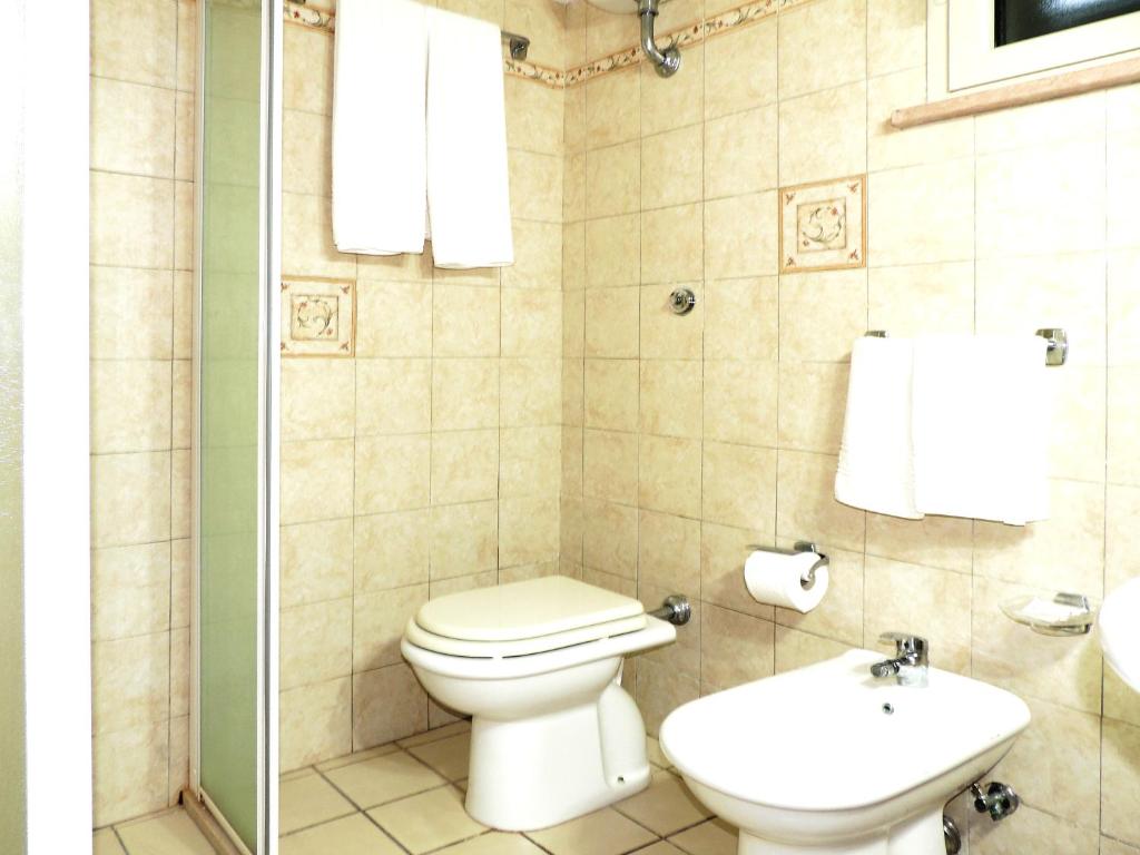 Koupelna v ubytování Hotel Porto Badisco