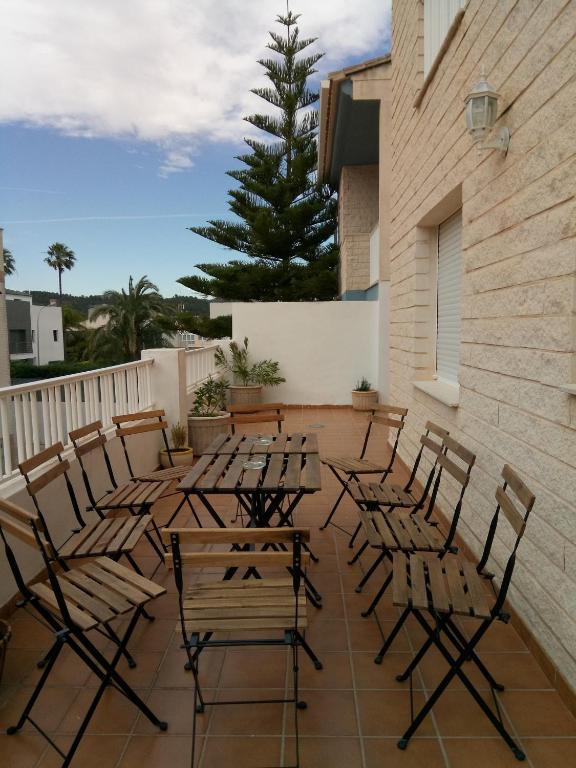 Balkón alebo terasa v ubytovaní CASA CLIMATIZADA VACACIONAL