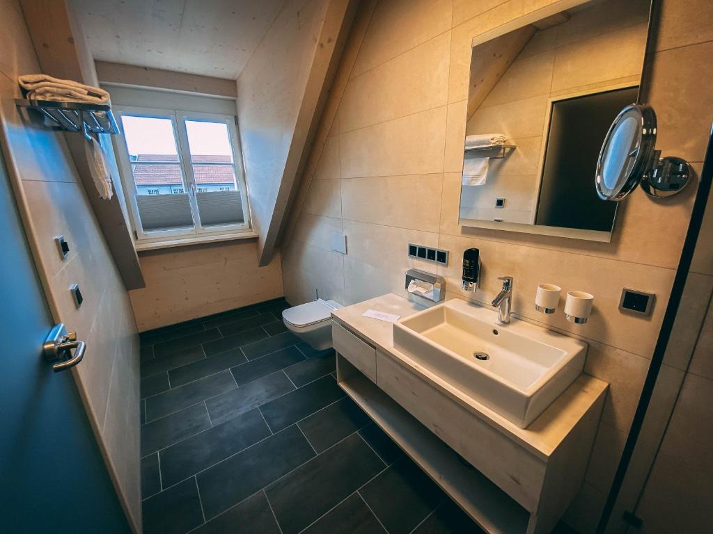 Koupelna v ubytování Stadthotel Haslach
