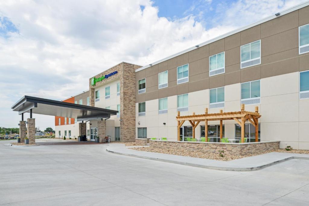 a rendering of a hotel with a gas station at Holiday Inn Express & Suites - Chadron, an IHG Hotel in Chadron