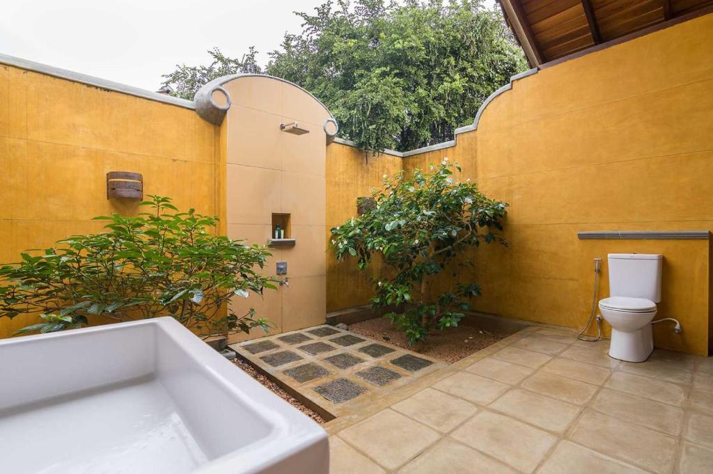 Koupelna v ubytování Kumbukgaha Villa