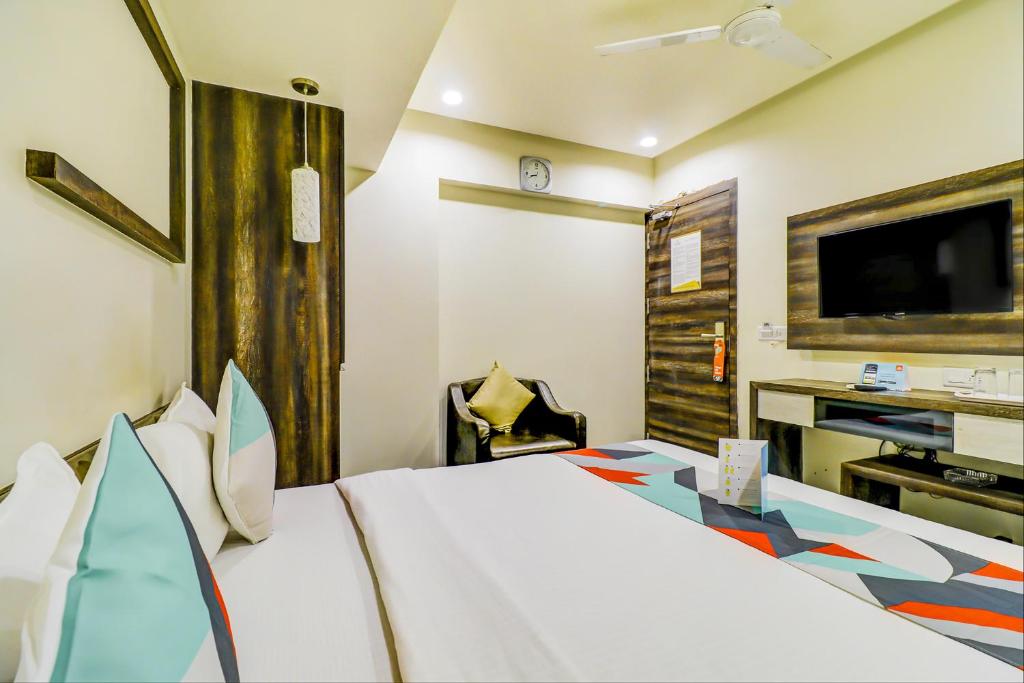 Postel nebo postele na pokoji v ubytování Hotel Palliate