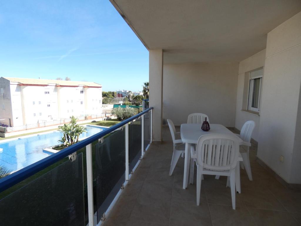 Balkón alebo terasa v ubytovaní Anacasa Vora Golf II Playa Rabdells AP437