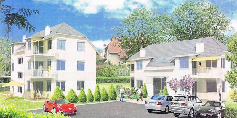 a rendering of a house and cars parked in a driveway at "NATURE erLeben" Appartement & Komfortzimmer in Velden am Wörthersee