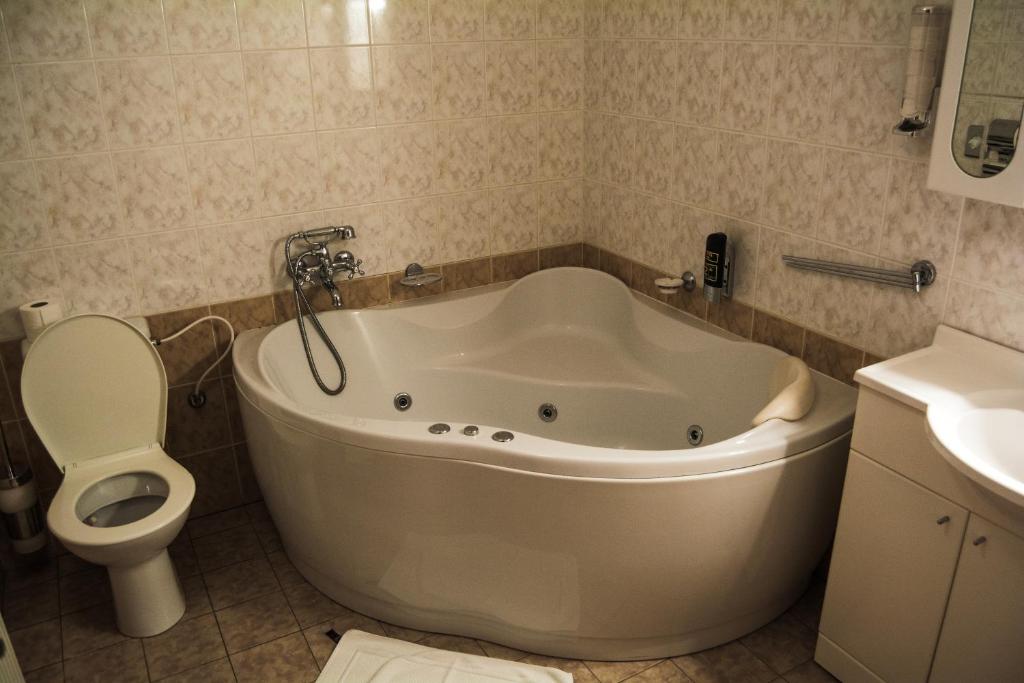 A bathroom at Hotel Roháč