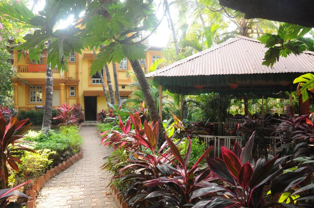 Zahrada ubytování Palolem Guest House