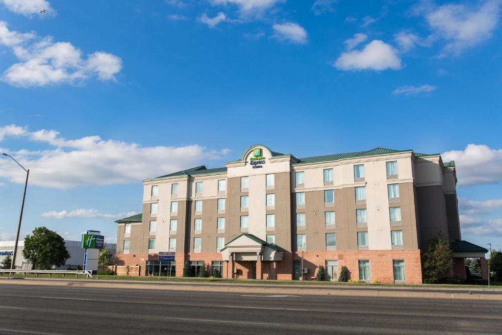 a large building on the side of a street at Holiday Inn Express Brampton, an IHG Hotel in Brampton