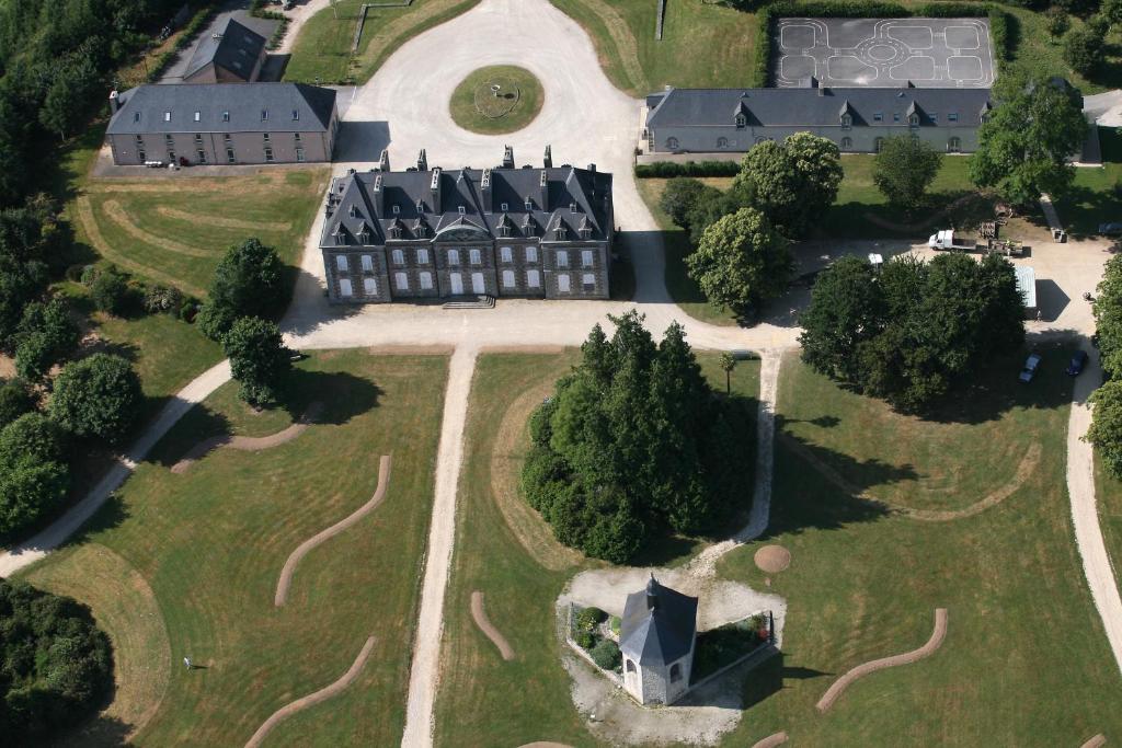Letecký snímek ubytování Gîte de Manehouarn