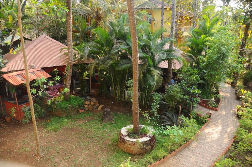 Zahrada ubytování Palolem Guest House