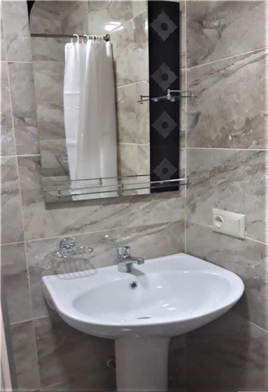 Koupelna v ubytování Hotel Ramaz Paliani