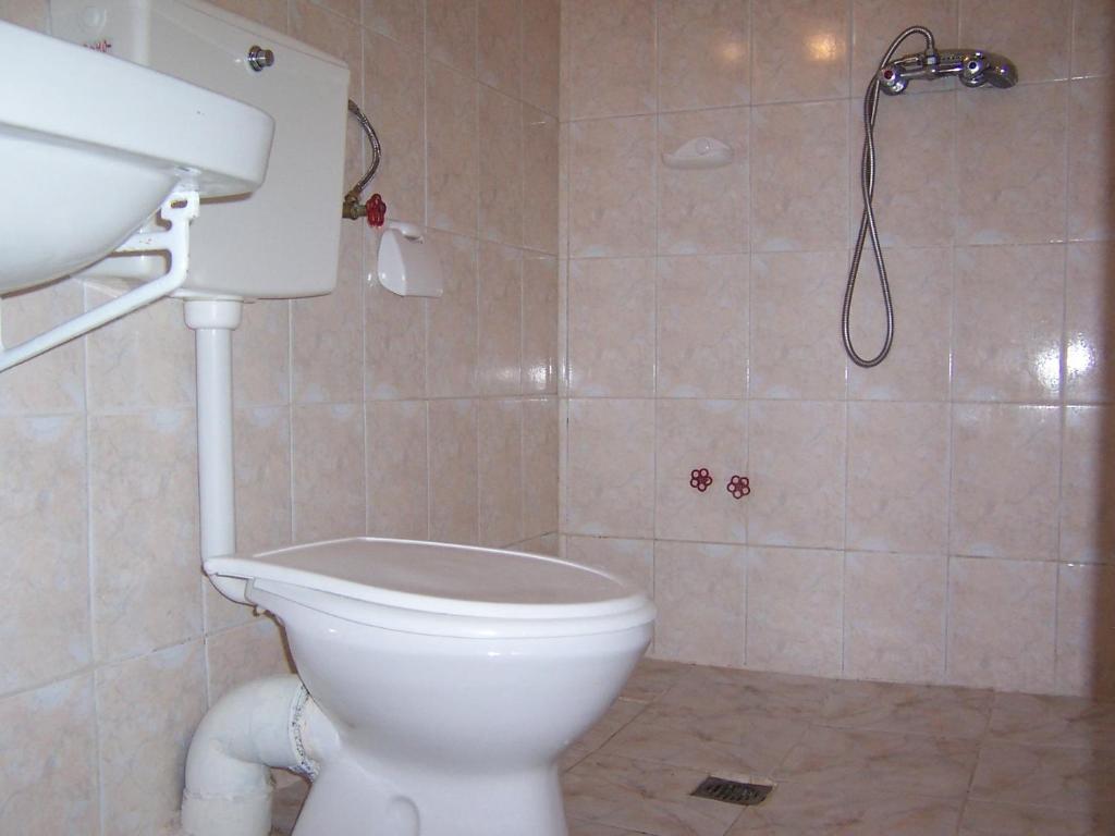 Koupelna v ubytování Pensiunea Ruxandra
