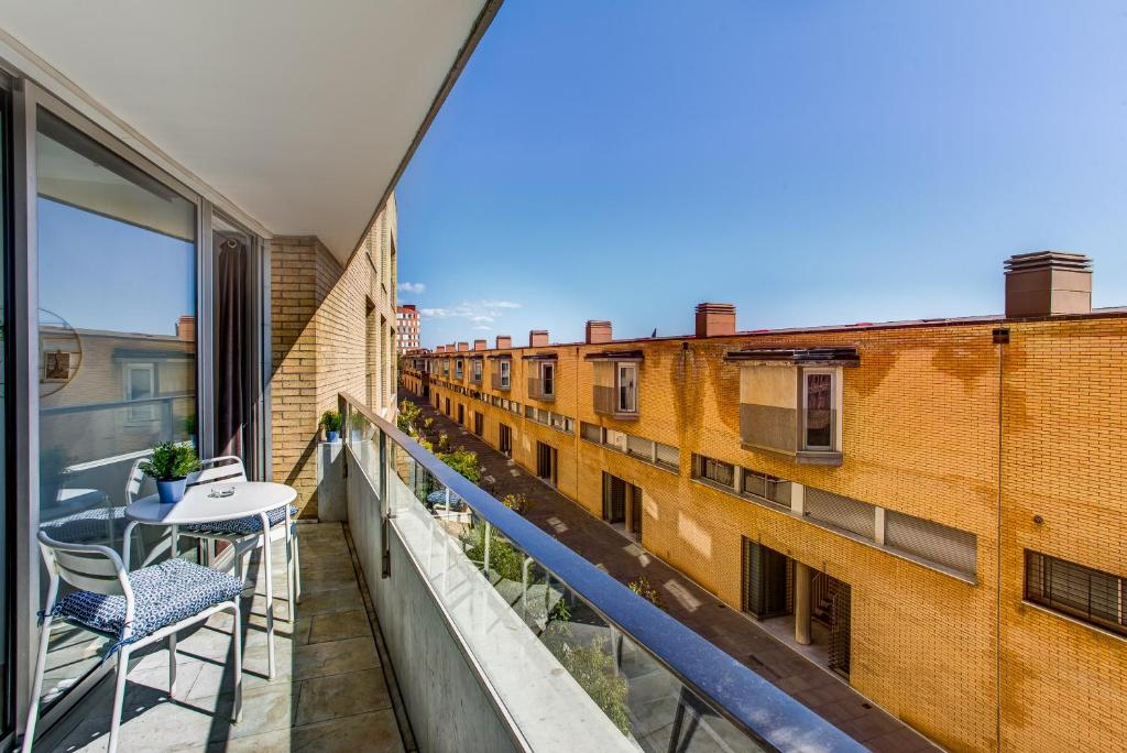 Balkón nebo terasa v ubytování Lodging Apartments Beach Apartment Villa Olimpica