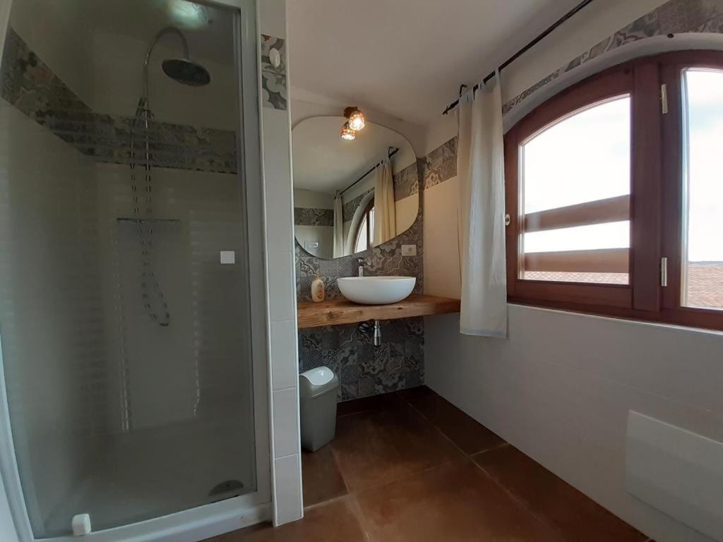 Koupelna v ubytování Casa Ombrina
