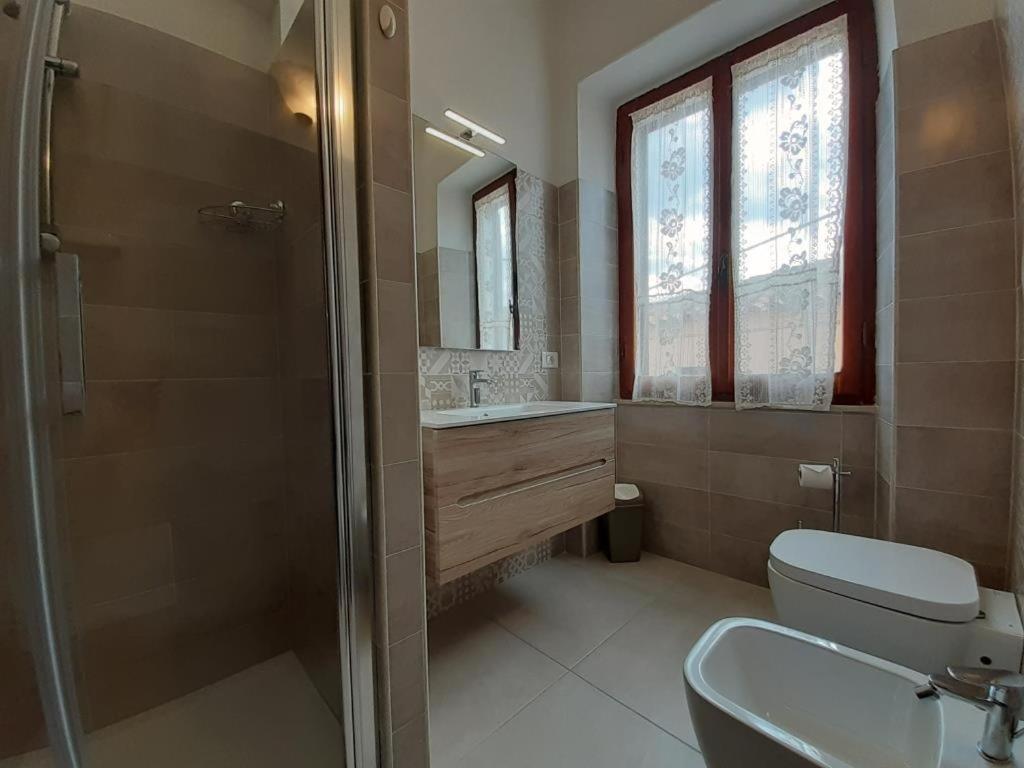 Koupelna v ubytování Casa Ombrina