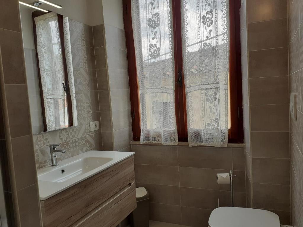 Koupelna v ubytování Casa Ombrina