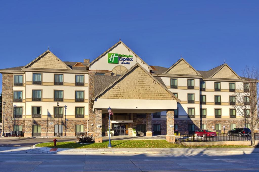 a rendering of a hotel on the corner of a street at Holiday Inn Express Frankenmuth, an IHG Hotel in Frankenmuth