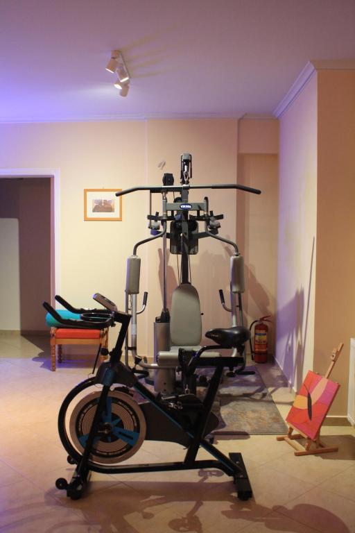 Posilňovňa alebo fitness centrum v ubytovaní Iro's House