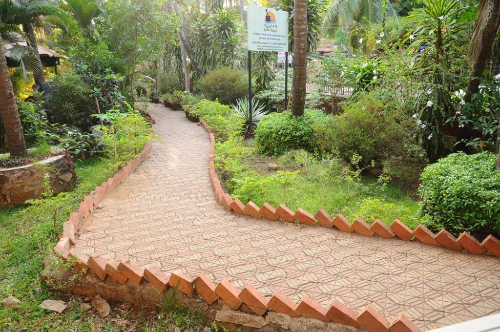 Zahrada ubytování Palolem Guest House
