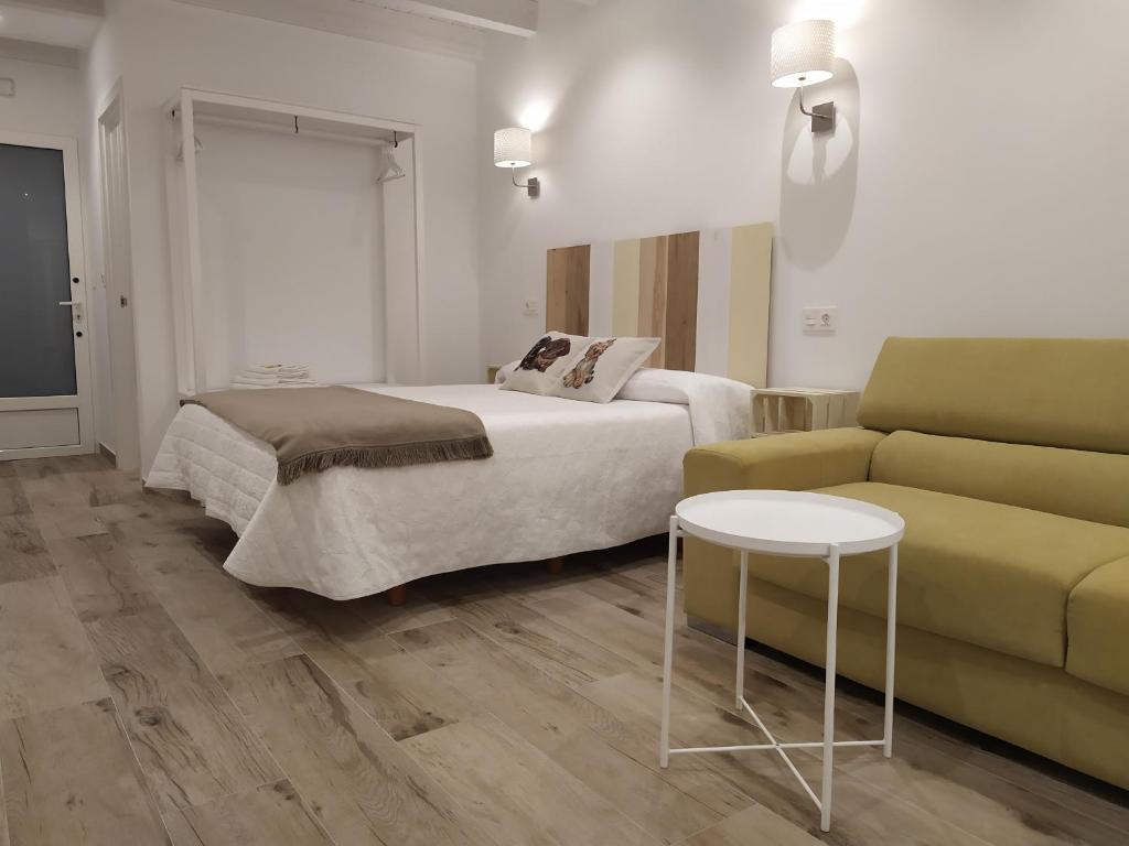 Posezení v ubytování Apartamentos El Brezu