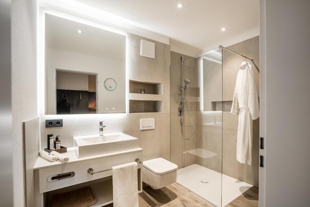 Koupelna v ubytování PRIMERA Apartments