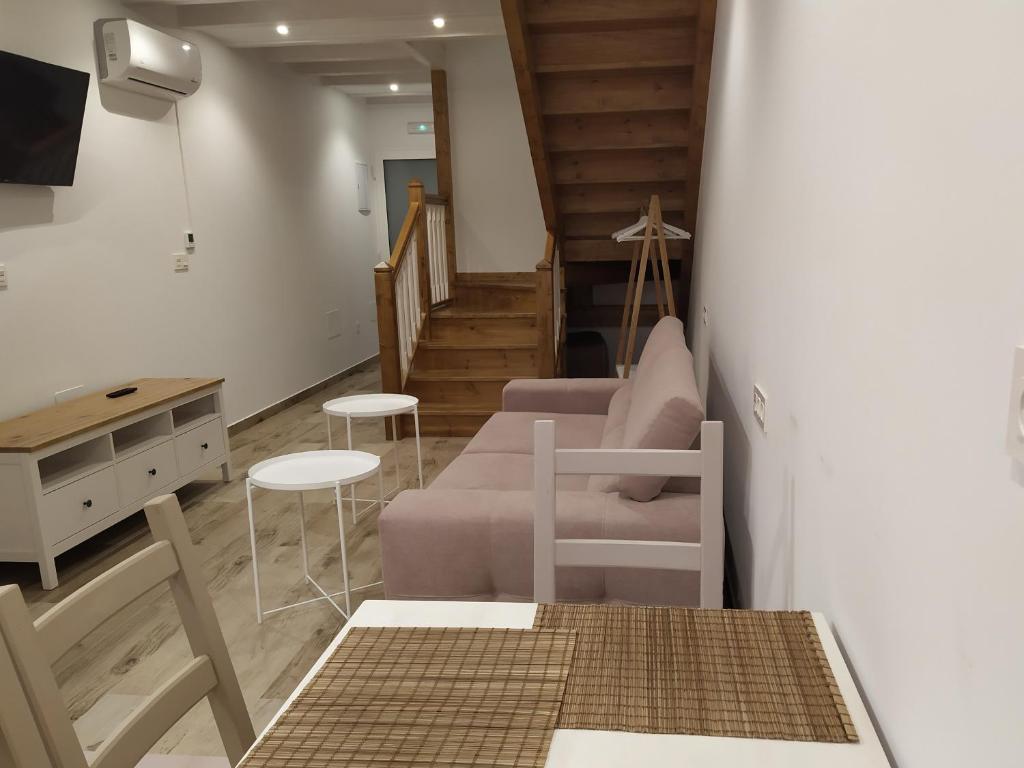 Posezení v ubytování Apartamentos El Brezu