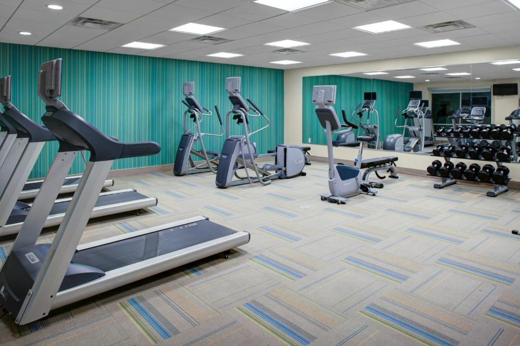 Fitness centrum a/nebo fitness zařízení v ubytování Holiday Inn Express & Suites - Houston NW - Cypress Grand Pky by IHG