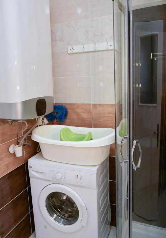 Kúpeľňa v ubytovaní Bálint Apartman - In the heart of Miskolc