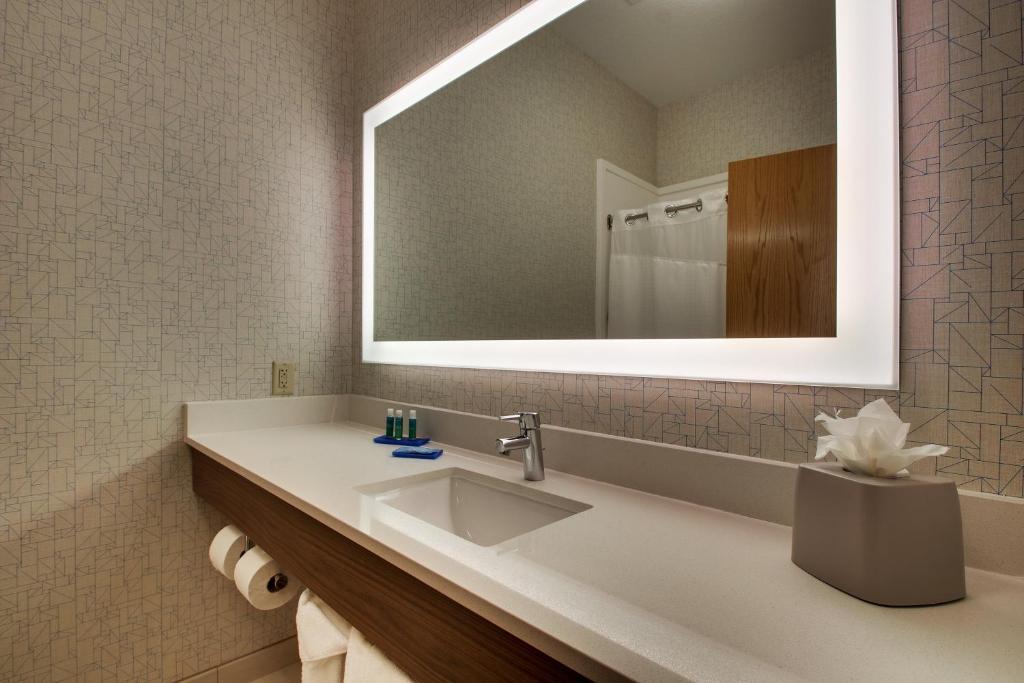 Koupelna v ubytování Holiday Inn Express Hotel & Suites Morris by IHG