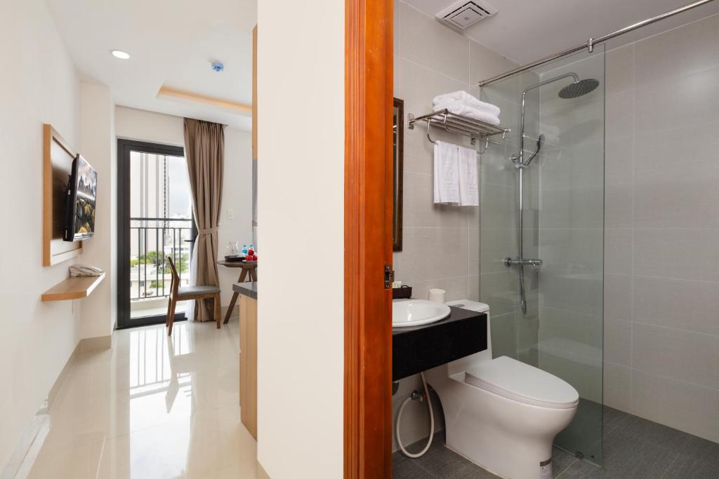 Phòng tắm tại XO Hotel &amp; Apartments