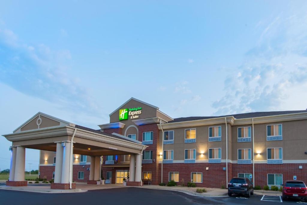 a hotel with a gas station in a parking lot at Holiday Inn Express Hotel & Suites El Dorado, an IHG Hotel in El Dorado